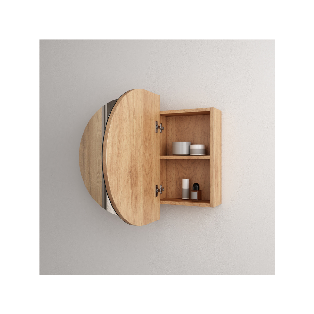Luna Oval Large Mirror Frameless Shaving Cabinet 900x150x600mm