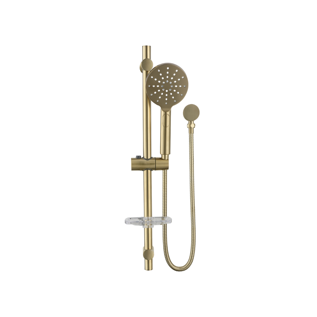 Riva Hand Shower on Rail – Champagne Gold