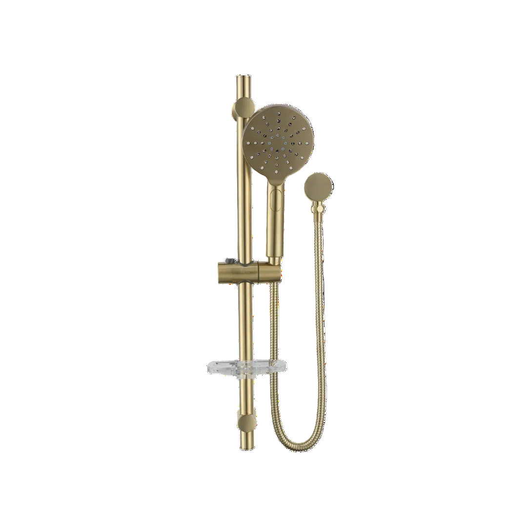 Riva Hand Shower on Rail – Champagne Gold