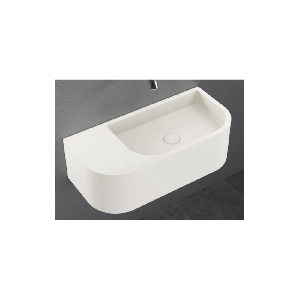 Kassy Wall Mount Solid Surface Vanity Matte Basin
