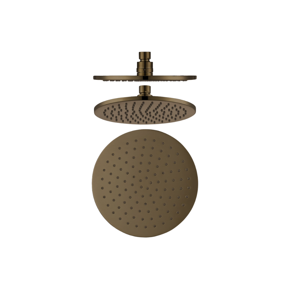 Riva Round Shower Head – Signature Bronze