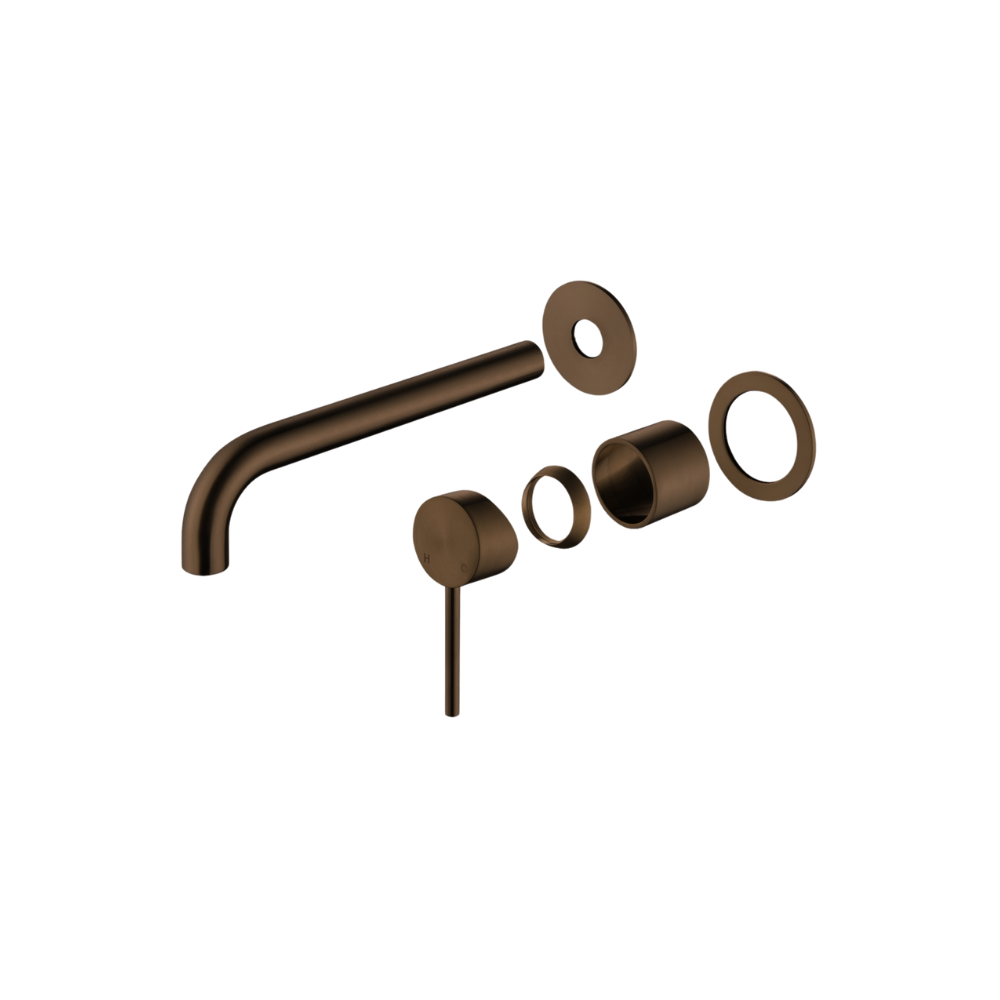 Riva SS Curved Spout & Mixer TRIM KIT - Signature Bronze