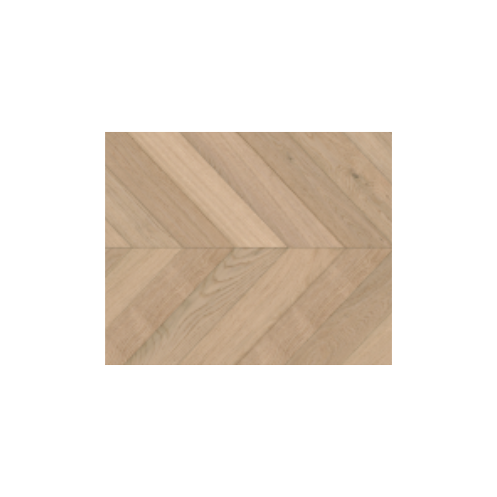 Chevron Select Oak Timber Flooring - White Lime