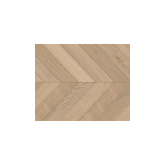 Chevron Select Oak Timber Flooring - White Lime
