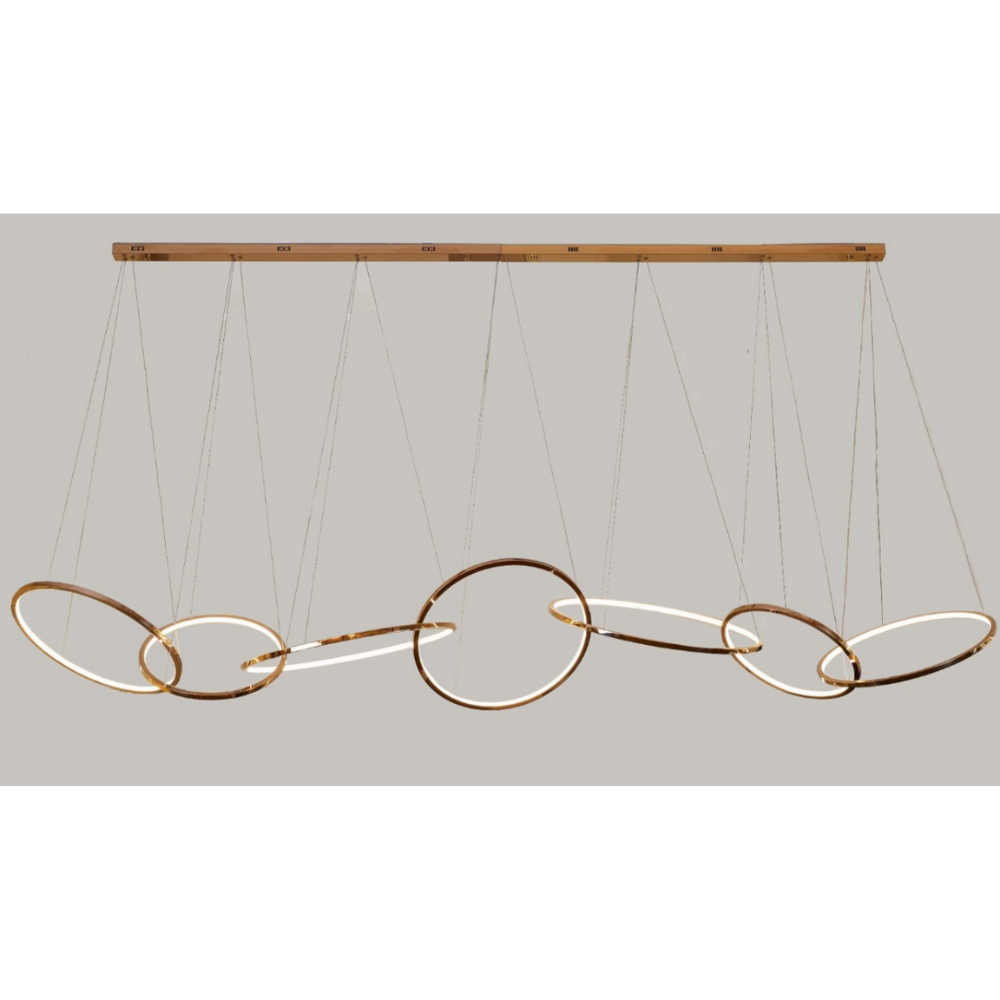 Luciana Ring Linear Pendant - Gold