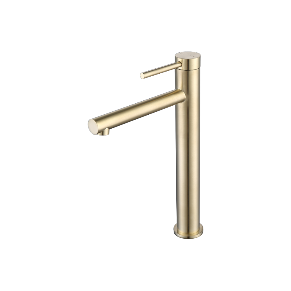 Riva Basin Tall Mixer Tap – Champagne Gold