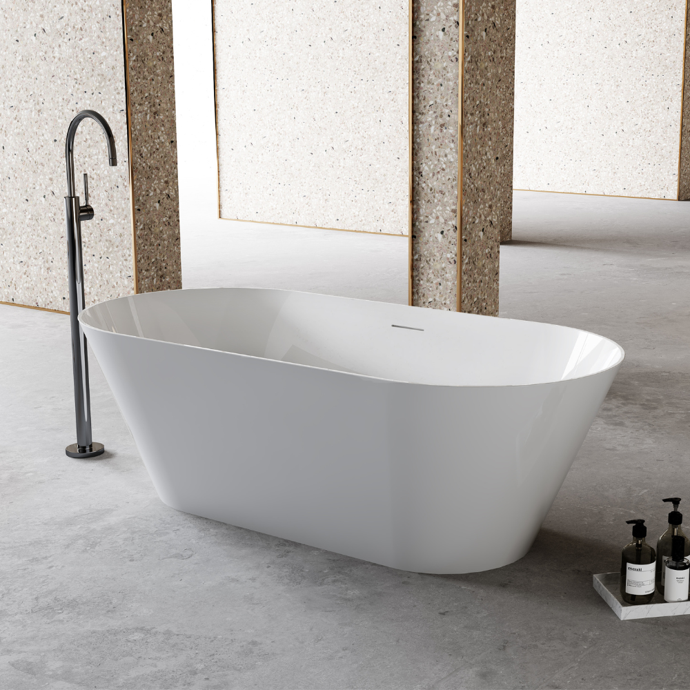 Cremona Matte Oval Freestanding Bathtub 1500mm