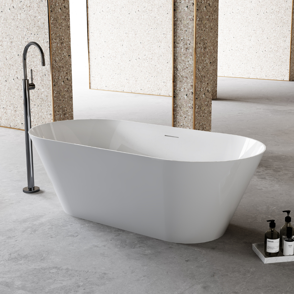 Cremona Matte Oval Freestanding Bathtub 1700mm