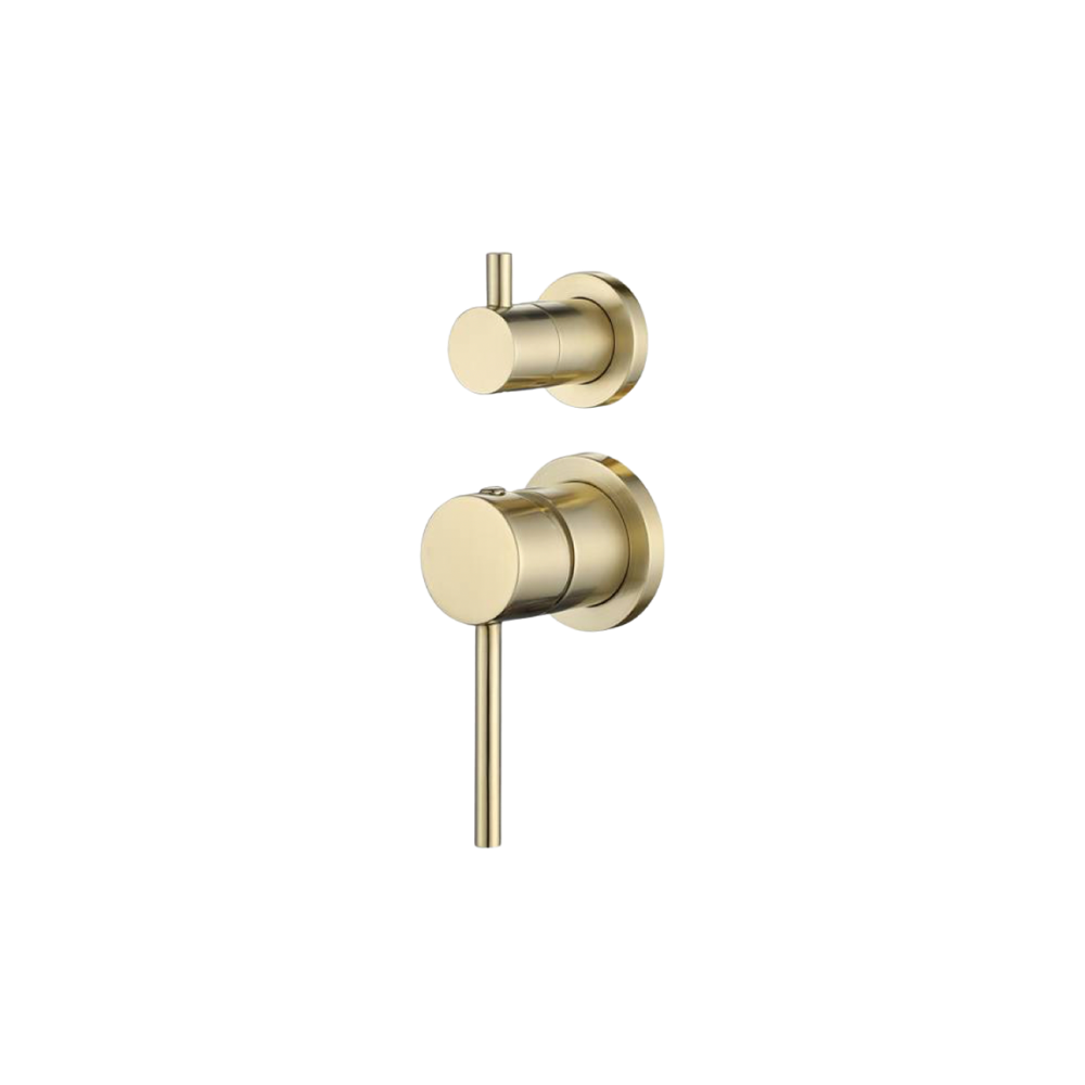 Riva Round Diverter Mixer – Champagne Gold