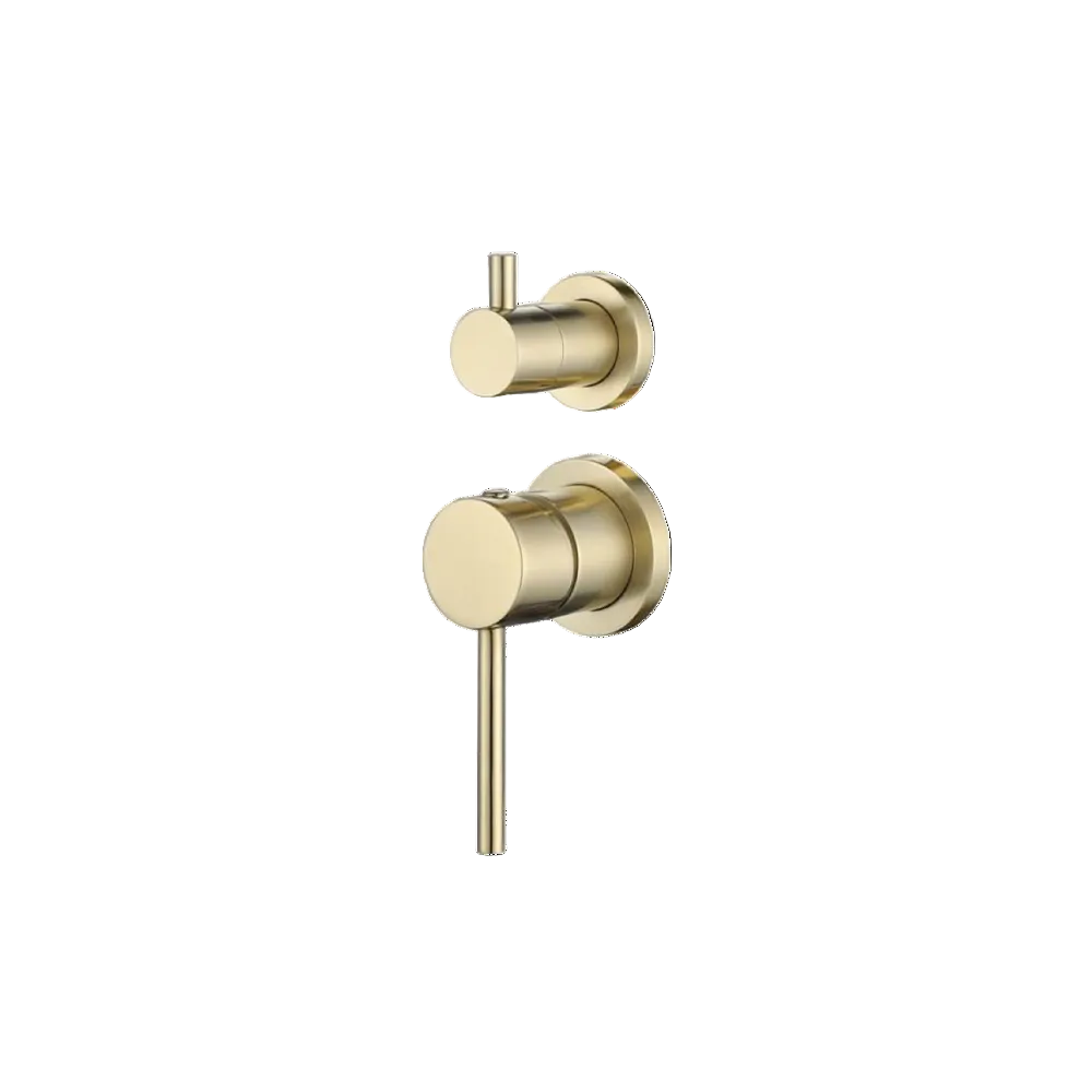 Riva Round Diverter Mixer – Champagne Gold