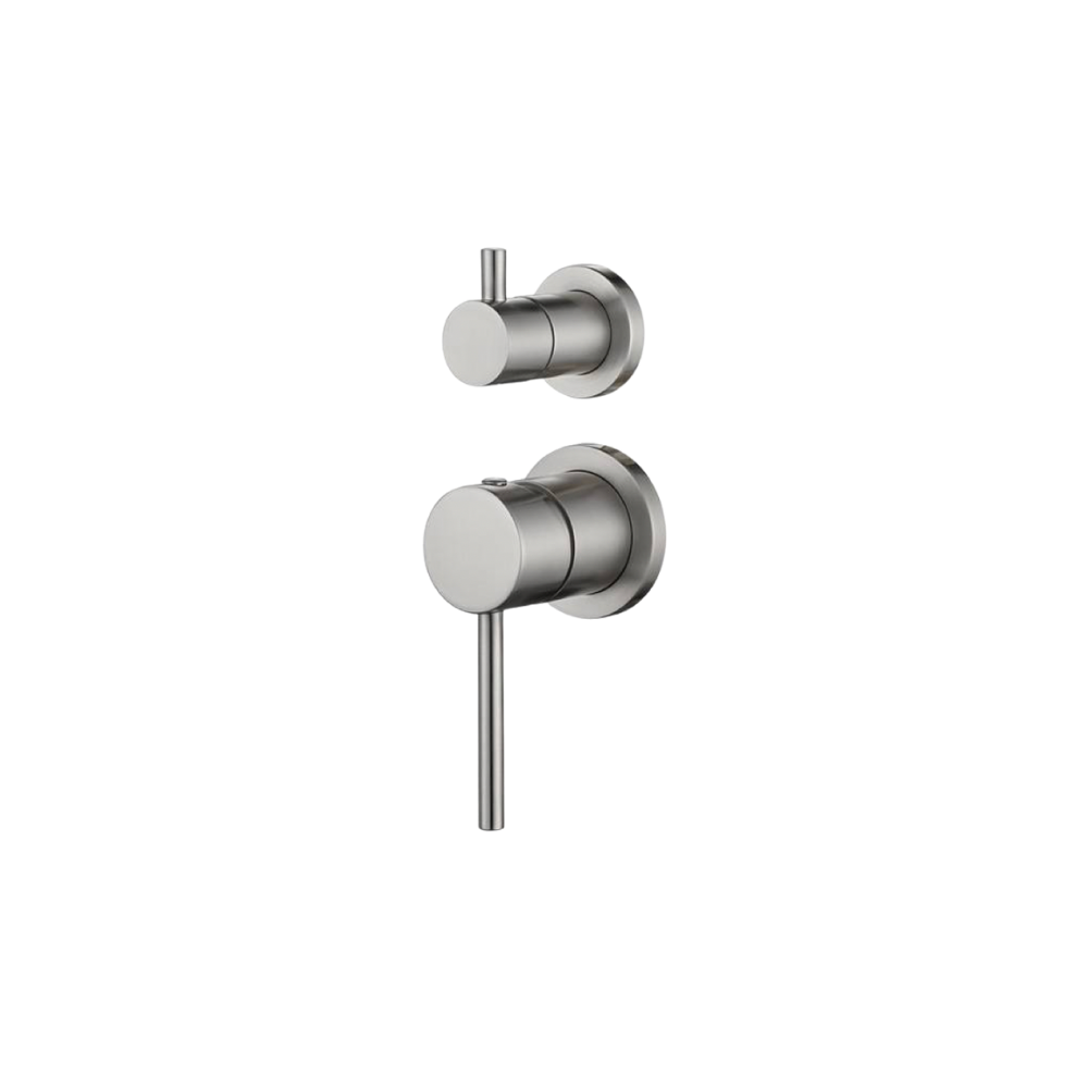 Riva Round Diverter Mixer – Brushed Nickel