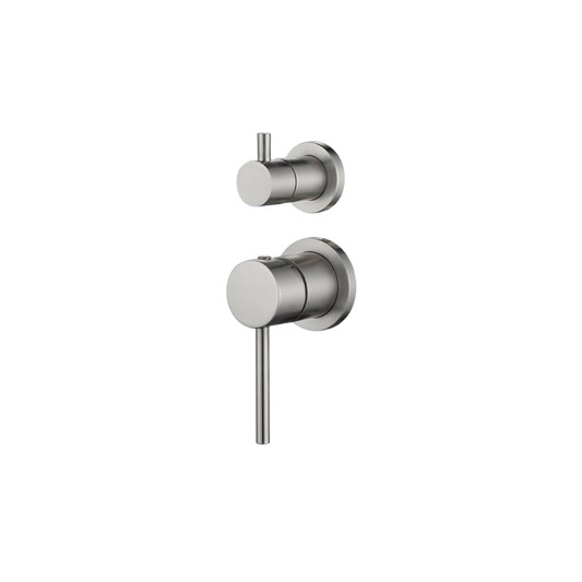 Riva Round Diverter Mixer – Brushed Nickel
