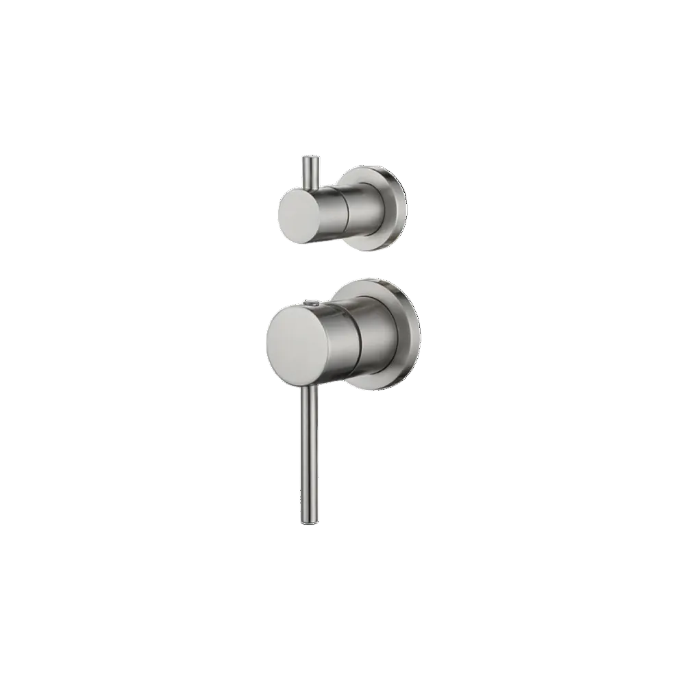 Riva Round Diverter Mixer – Brushed Nickel