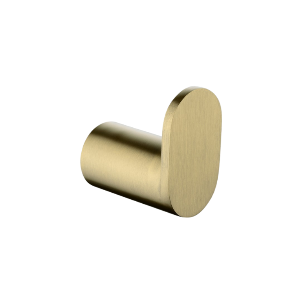 Paradox Robe Hook in Brushed Gold