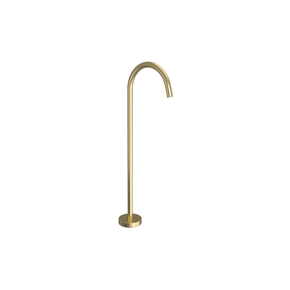 Riva Round Freestanding Bath Spout – Champagne Gold