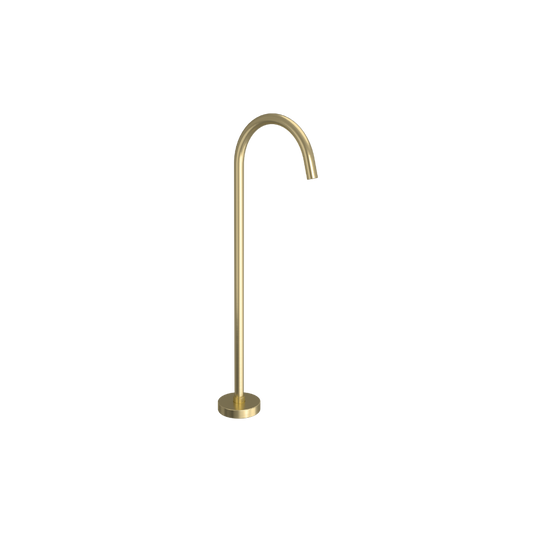 Riva Round Freestanding Bath Spout – Champagne Gold