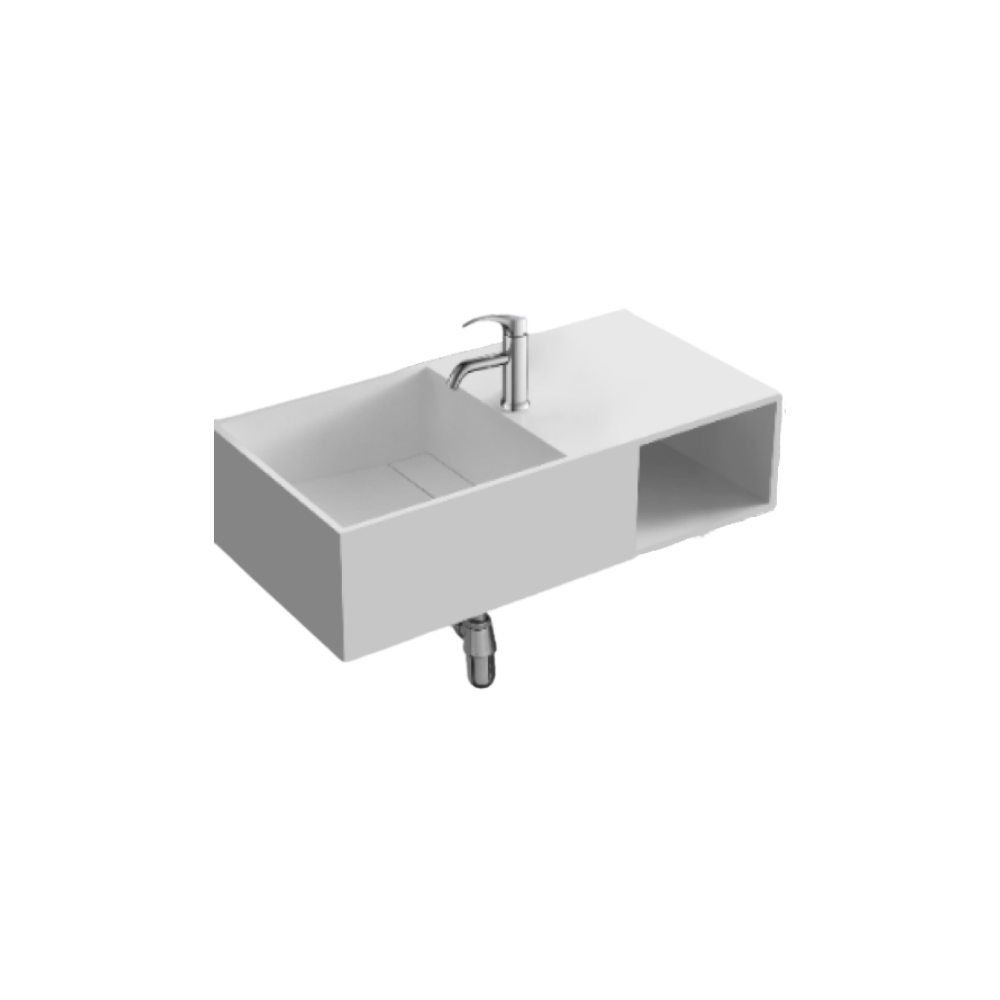 Lucca Solid Surface Wall-Hung Vanity
