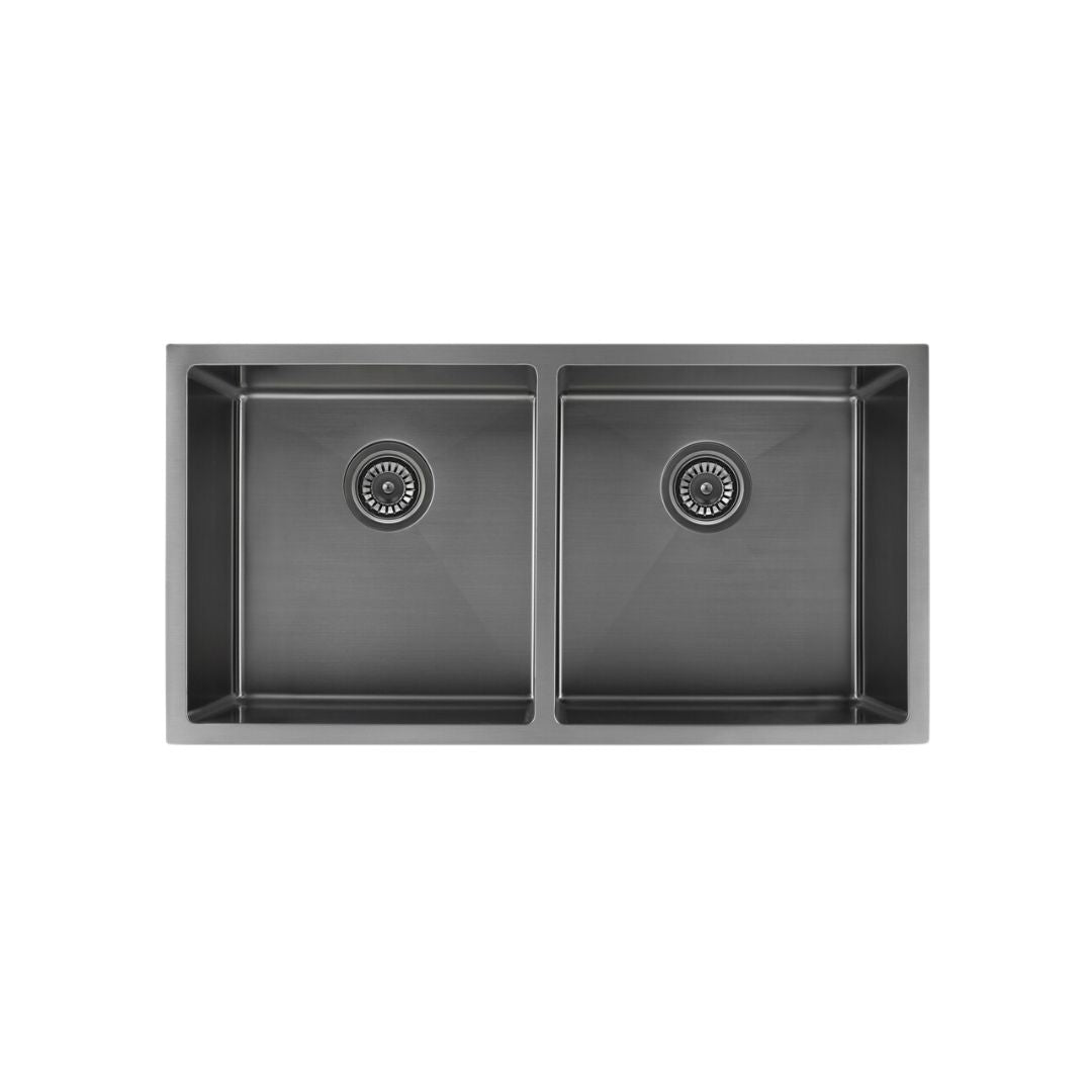 Scala Double Sink - Brushed Gunmetal