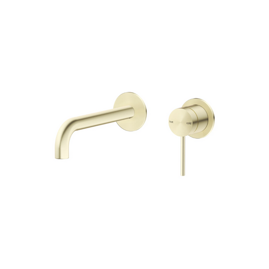 Riva SS Curved Spout & Mixer TRIM KIT - Brushed Champagne Gold