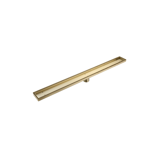 Bescia Linear Floor Waste – Champagne Gold