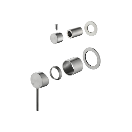 Riva SS Diverter Wall Mixer TRIM KIT - Brushed Nickel