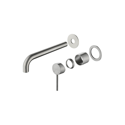 Riva SS Curved Spout & Mixer TRIM KIT - Brushed Nickel