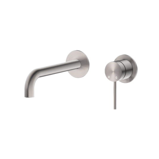 Riva SS Curved Spout & Mixer TRIM KIT - Brushed Nickel