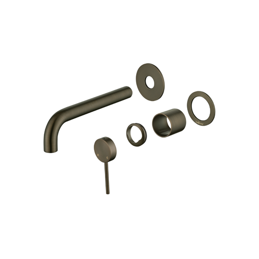 Riva SS Curved Spout & Mixer TRIM KIT - Signature Bronze