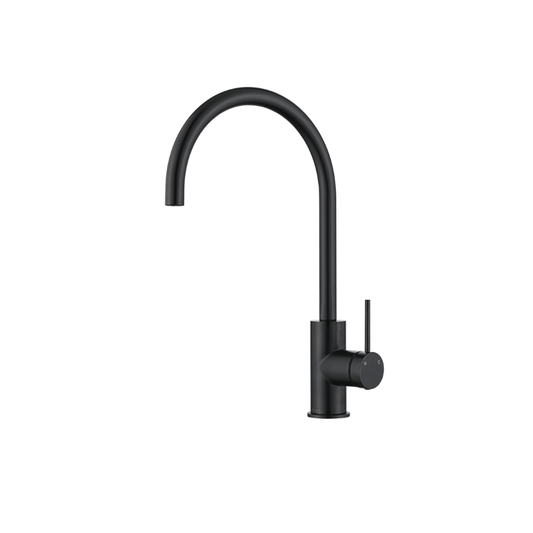 Riva SS Gooseneck Sink Mixer - Carbon