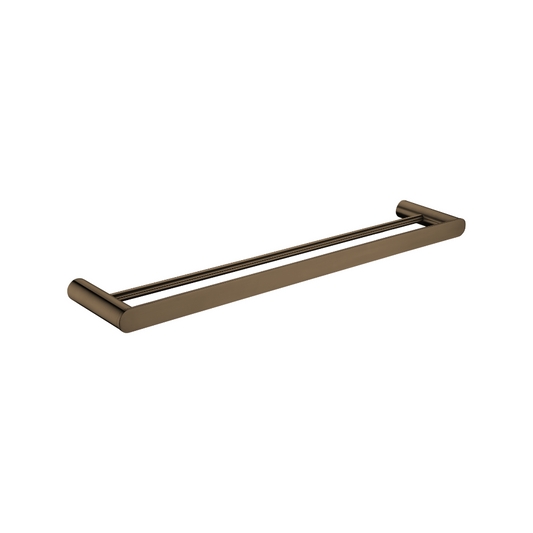 Gio Double Towel Rail – Signature Bronze