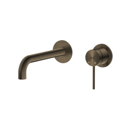Riva SS Curved Spout & Mixer TRIM KIT - Signature Bronze