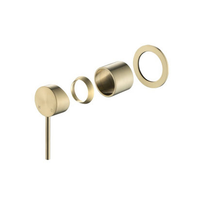 Riva SS Wall Mixer Trim Kit - Brushed Champagne Gold