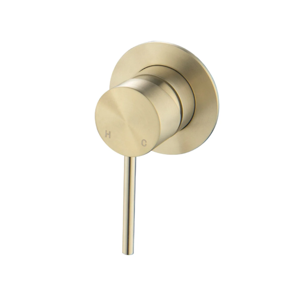 Riva SS Wall Mixer Trim Kit - Brushed Champagne Gold