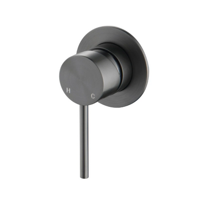 Riva SS Wall Mixer Trim Kit - Brushed Gunmetal