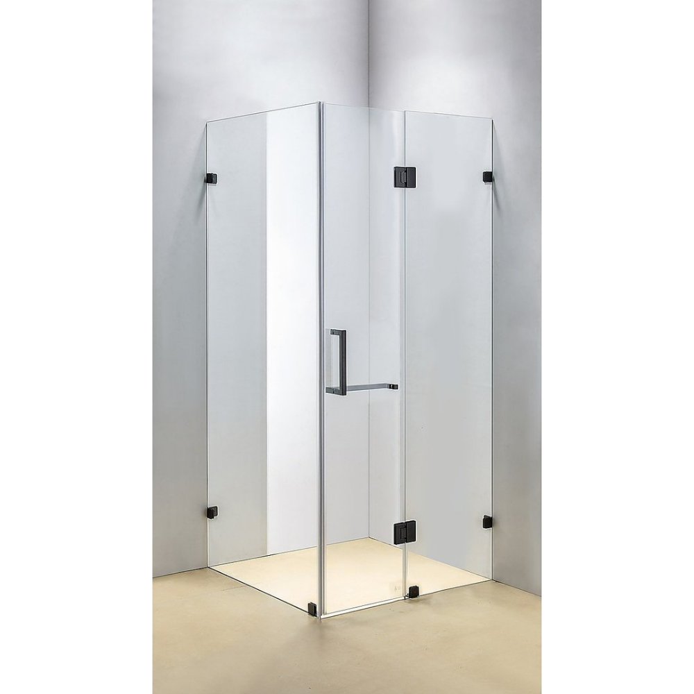 Neve Corner Shower 900*900 - Brushed Stainless Steel