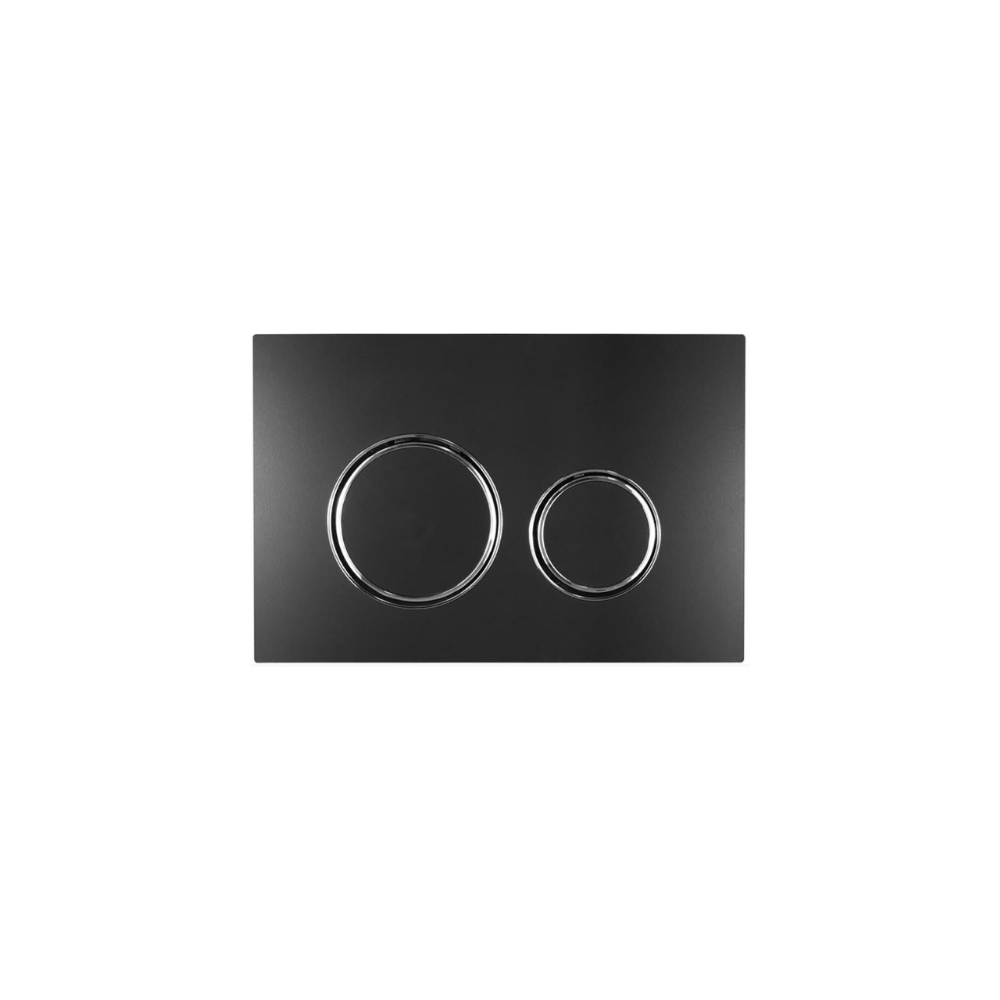 Nika Flush Plate – Matte Black