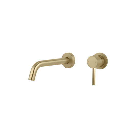 Riva Curved Spout And Mixer – Champagne Gold